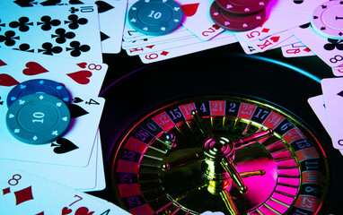 Games of chance casino roulette and cards