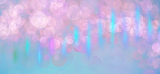 Sfondo astratto azzurro blu magico con bokeh