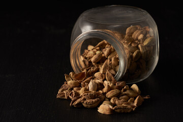 Dried cardamom seeds
