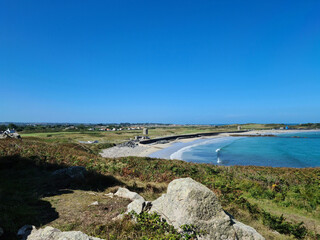 Fototapeta premium Guernsey Channel Islands, L'Ancresse Beach