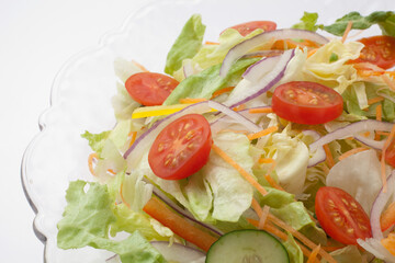 野菜サラダ　朝食　ヘルシー
