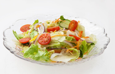 野菜サラダ　朝食　ヘルシー
