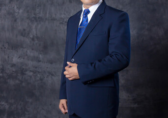 portrait of a man wearing a suit for a formal event. government shirts for important state meetings or gatherings