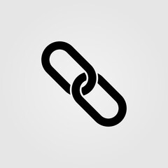 Web link icon. SEO backlink symbol.