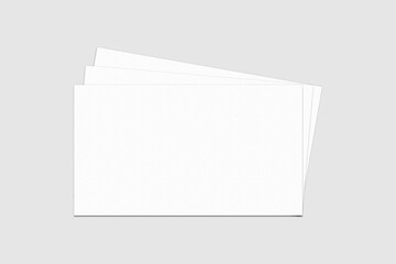 Realistic blank business card illustration for mockup