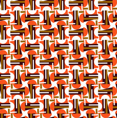 Seamless geometric pattern, minimalistic artwork with simple shape and figure.