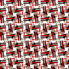 Seamless geometric pattern, minimalistic artwork with simple shape and figure.