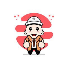 Cute detective character wearing sailor costume.