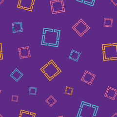 Seamless geometric rectangle shape pattern.  Vector design for paper, cover, wallpaper, fabric, textile, interior decor and other project.