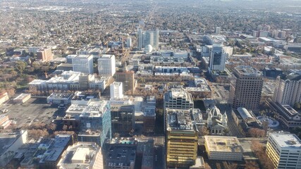 aerial view of the city