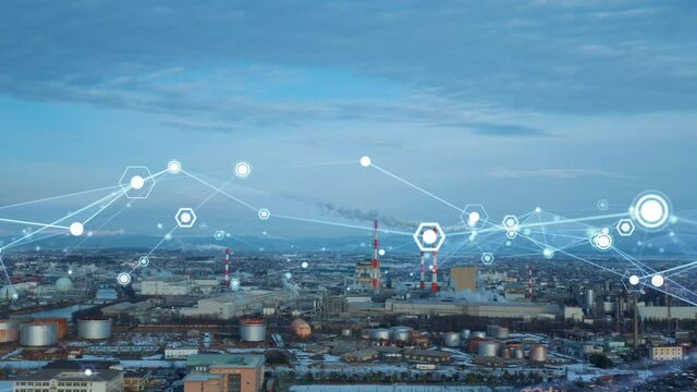 産業ネットワーク　サプライチェーン　工場と都市