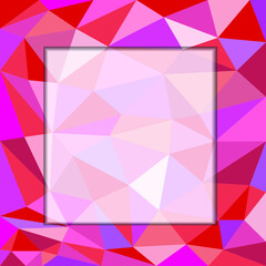 pink poly pattern background frame