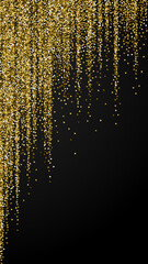 Gold triangles glitter luxury sparkling confetti.