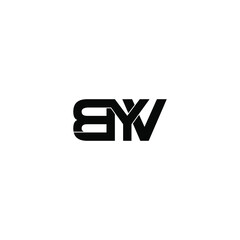 byv letter original monogram logo design