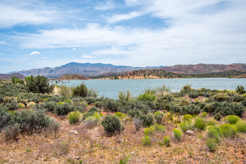 An overlooking view of nature in Snow Canyon State Park, Utah