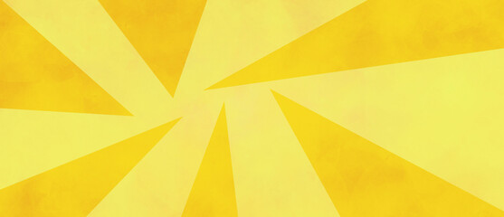 bright yellow geometric background with abstract gold triangles and lemon yellow color with texture