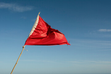 red flag on the wind