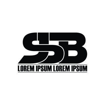 SJB letter monogram logo design vector
