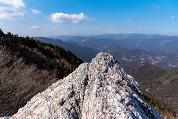高知県工石山の山道