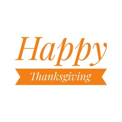 Fototapeta na wymiar ''Happy Thanksgiving'' Lettering