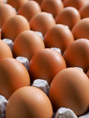 신선한 갈색계란, 음식, 요리재료 
