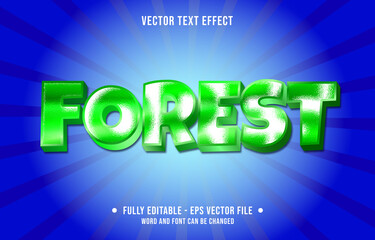 Editable text effect - green jelly gradient color modern style	