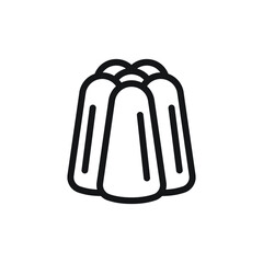 Jelly icon design. isolated on white background. vector illustration © Erta
