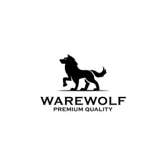 Wolf hipster logo design