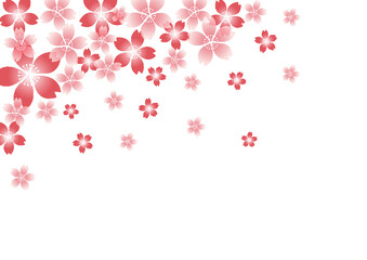 桜_淡いピンク背景