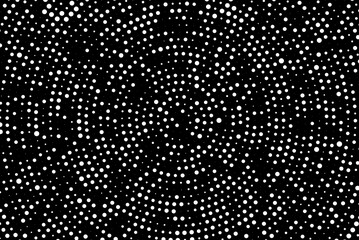 black and white of halftone background