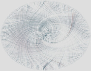 Abstract swirling pattern  with circle on grey colour background 