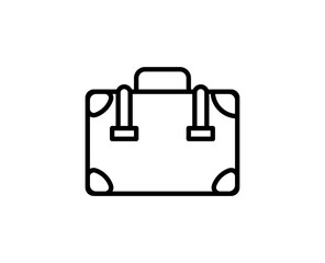 Case flat icon. Thin line signs for design logo, visit card, etc. Single high-quality outline symbol for web design or mobile app. Case outline pictogram.