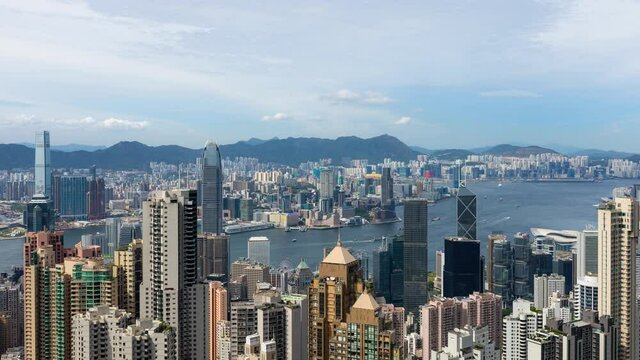 Hong Kong city timelapse