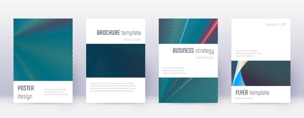 Black cover design template set. Orange abstract l