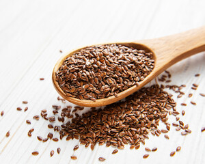 Vegetarian organic nutrition flax seeds