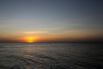 SUNSET ON HOLBOX ISLAND IN MEXICO