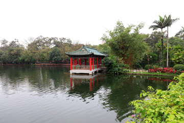 Traditional Chinese Pavilion architecture, Guangzhou, China