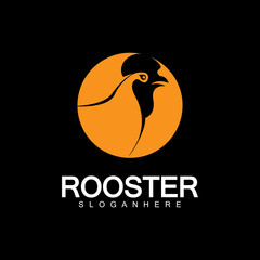 Rooster head logo vector icon symbol illustration design.Rooster  chicken  cock. Abstract vector illustration
