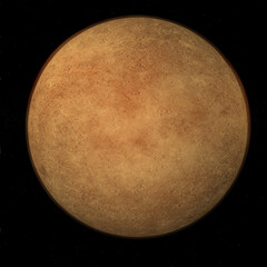 3d render of the planet mercury