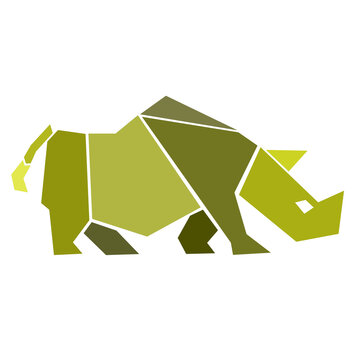 Icon illustration graphic rhino art