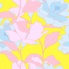 Beautiful seamless floral pattern background.
