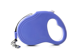 Leash for dog on white background