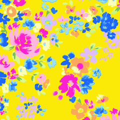 Seamless pattern. Floral design vector illustration.