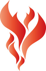 シンプルな炎・火のイメージ