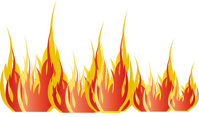 シンプルな火柱のライン