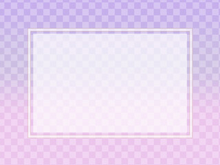 薄紫からピンクのグラデーション－市松模様入り－フレーム有り