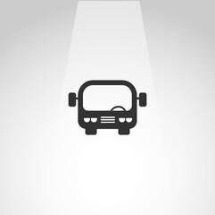 bus vector icon, bus simple isolated icon