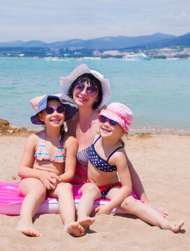 family on sea resort
