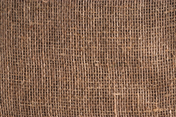 Backgrounds. The texture of the burlap.