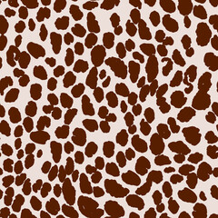 Abstract modern leopard seamless pattern. Animals trendy background. Beige decorative vector stock illustration for print, card, postcard, fabric, textile. Modern ornament of stylized skin